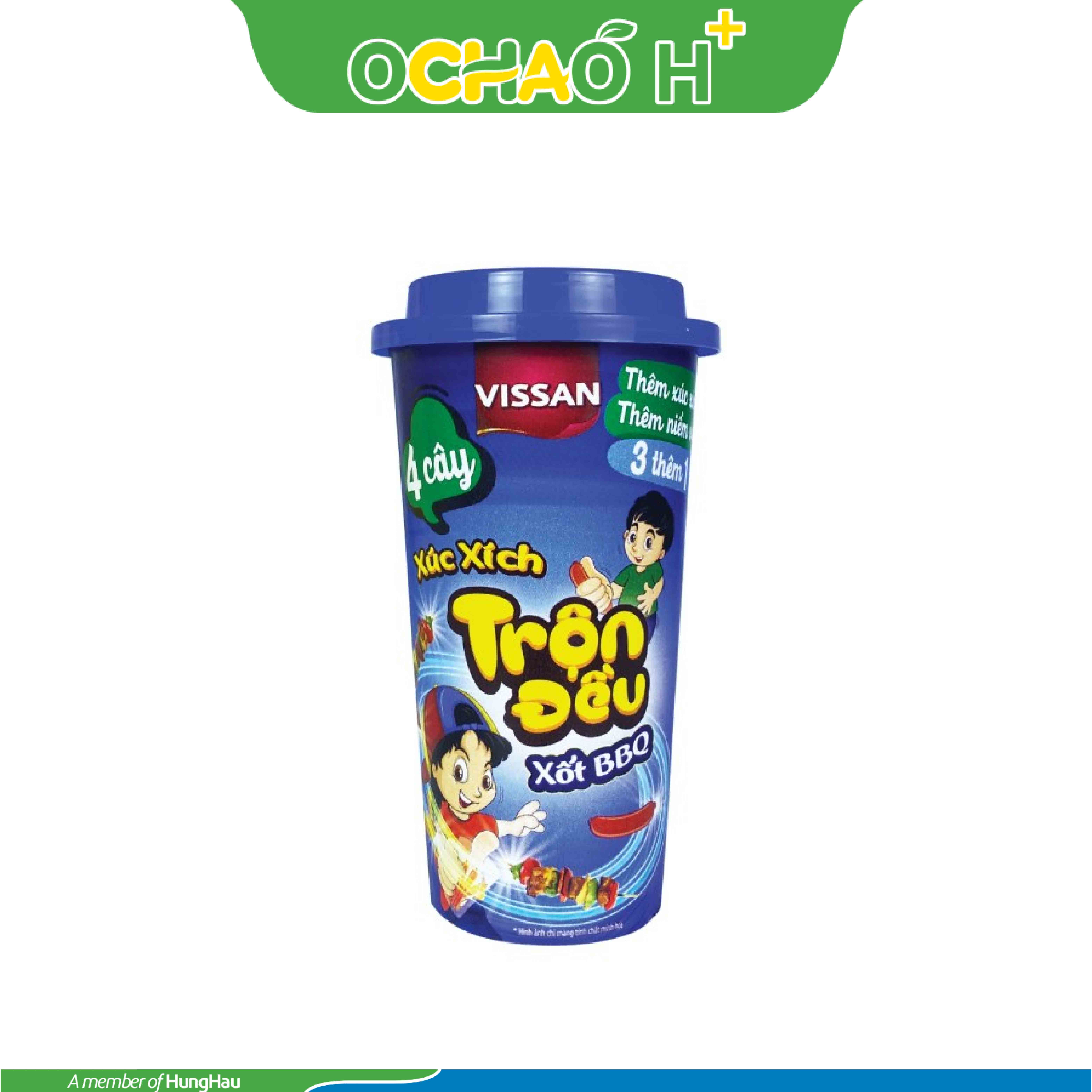 Xúc xích tiệt trùng trộn đều xốt BBQ Ly 62g