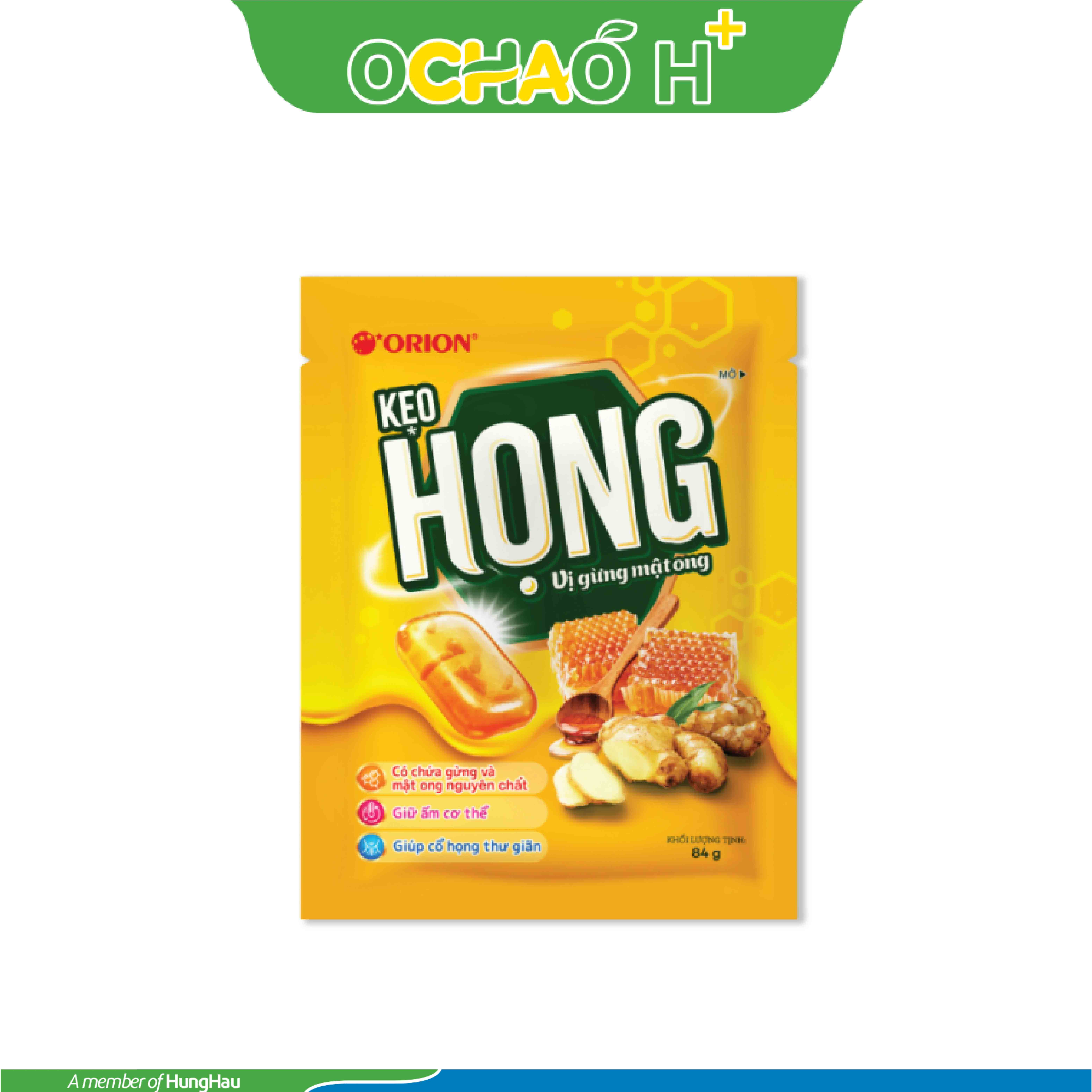 Kẹo Gừng mật ong 84g