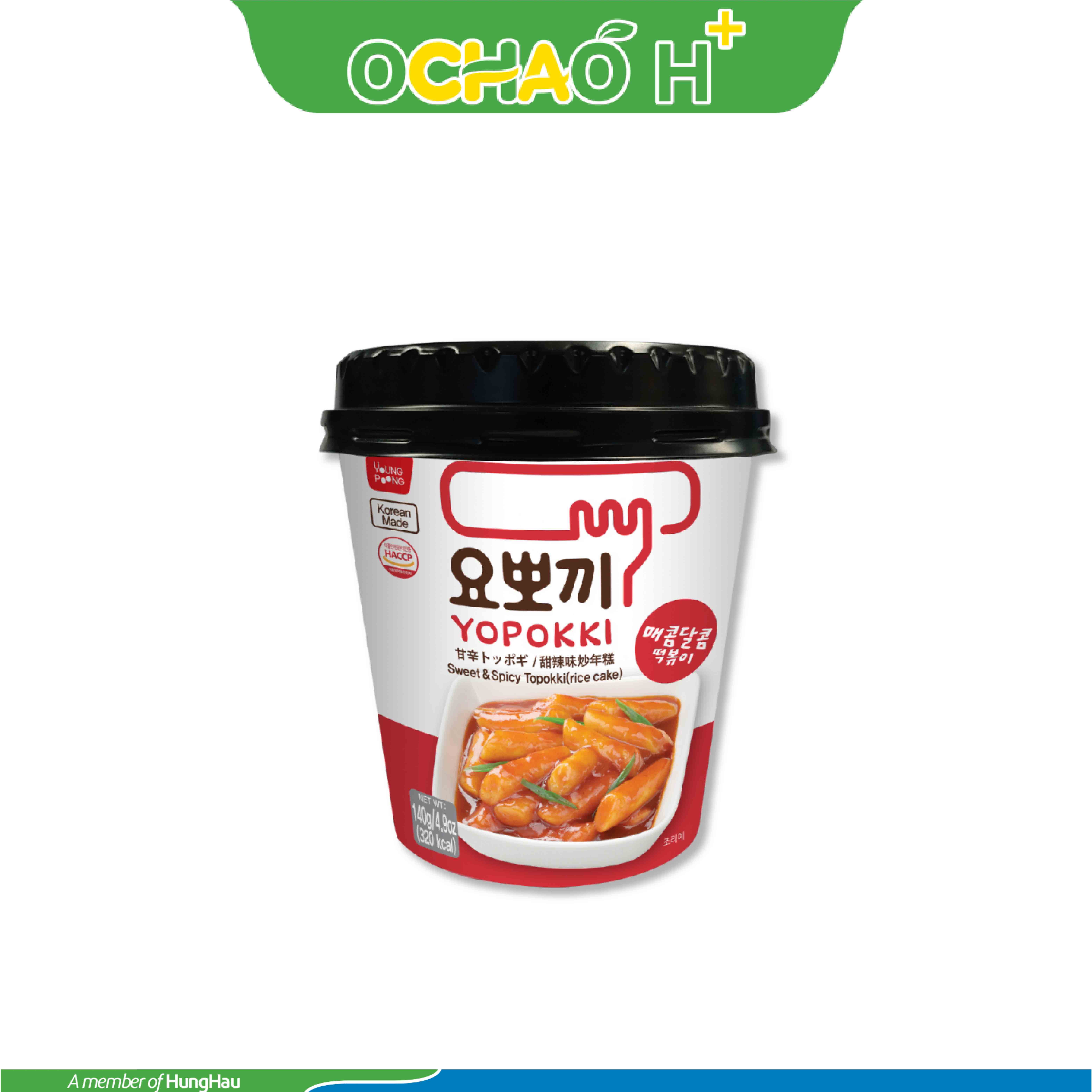 Bánh Gạo Topokki vị cay ngọt 140 g