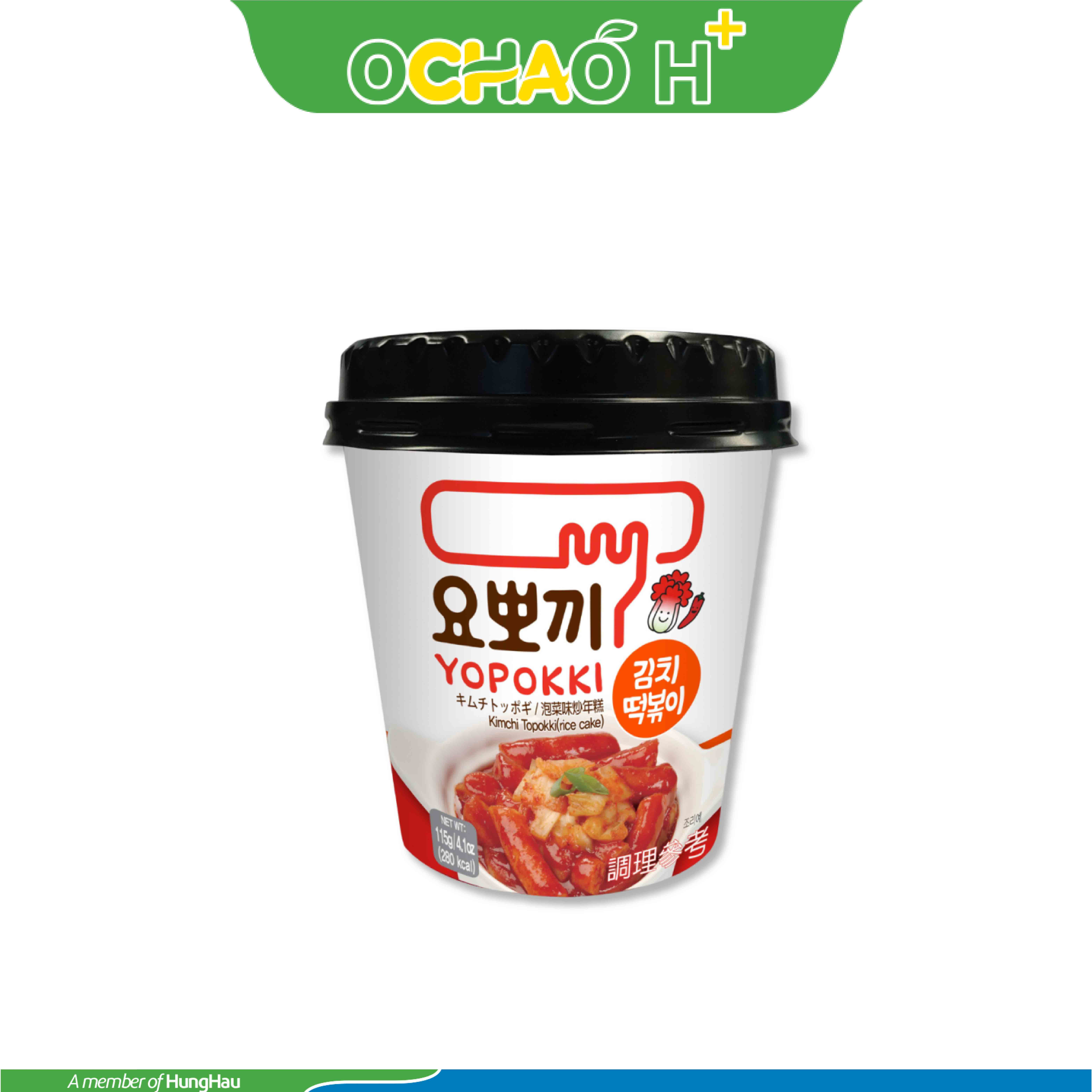 Bánh gạo Yopokki xốt kim chi Hàn Quốc 115g