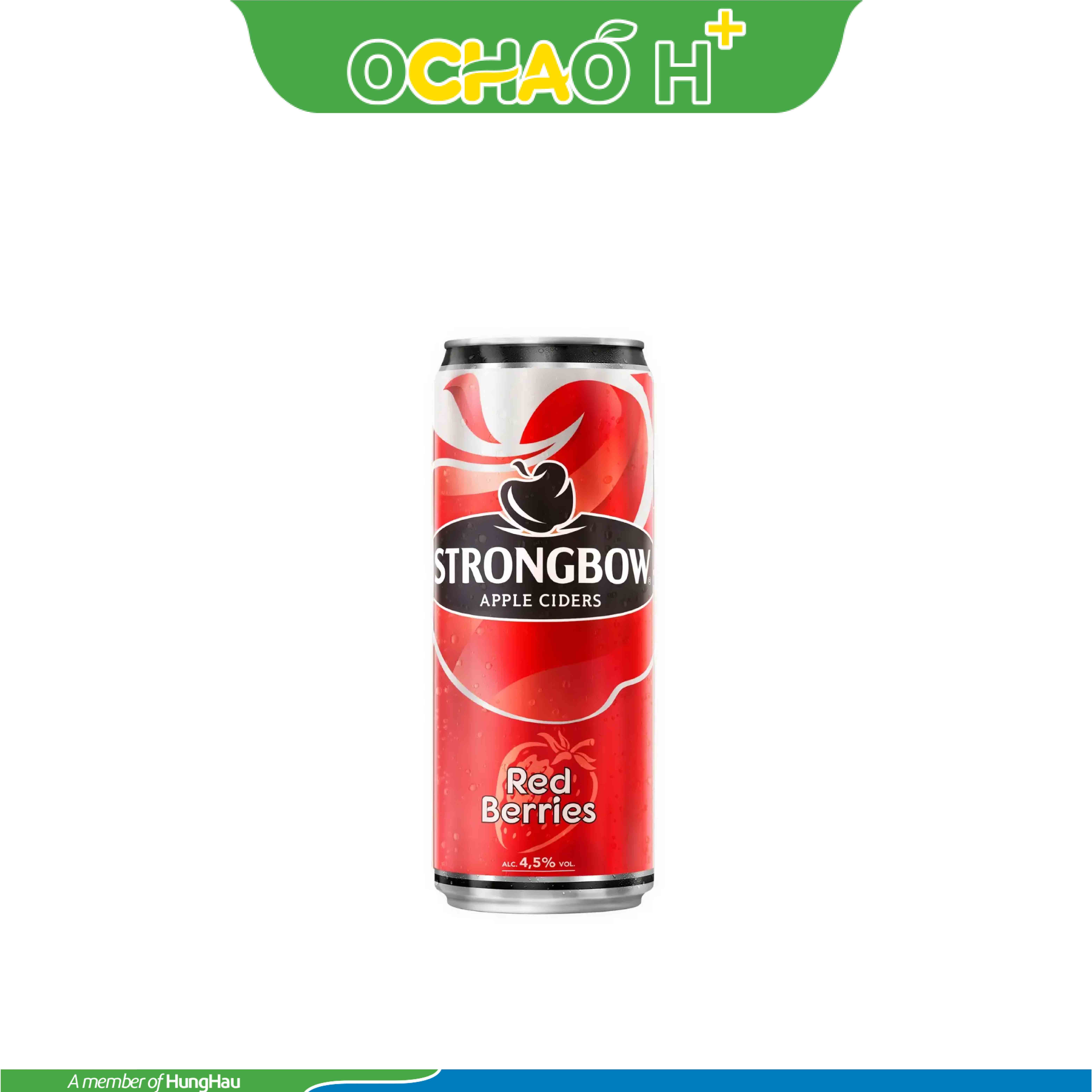 Nước Táo lên men Strongbow Mixed Lon 320Ml (vị dâu đỏ)