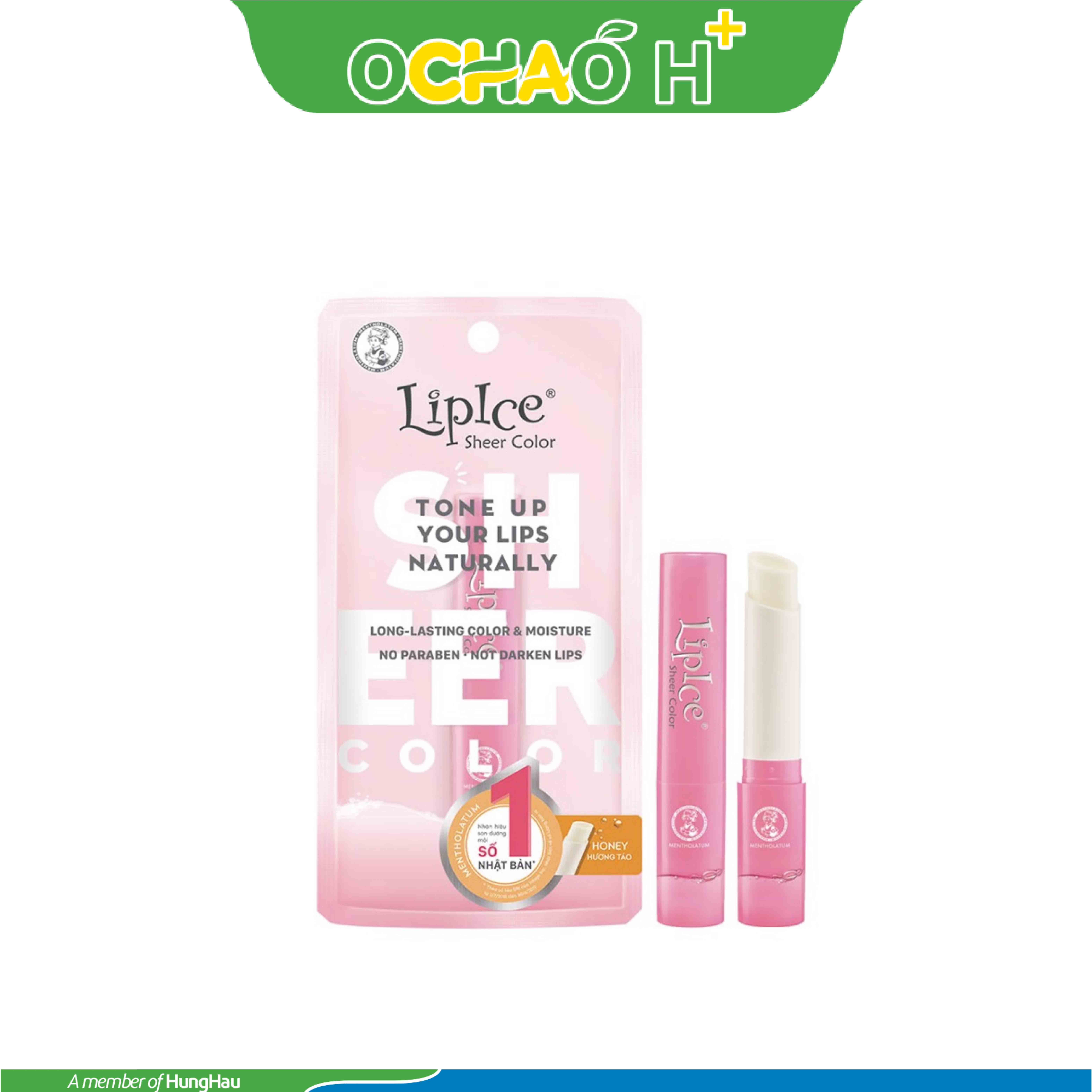 Son Dưỡng Môi (Lipice Sheer Color Honey (Hương Táo)) Cây 2,4g