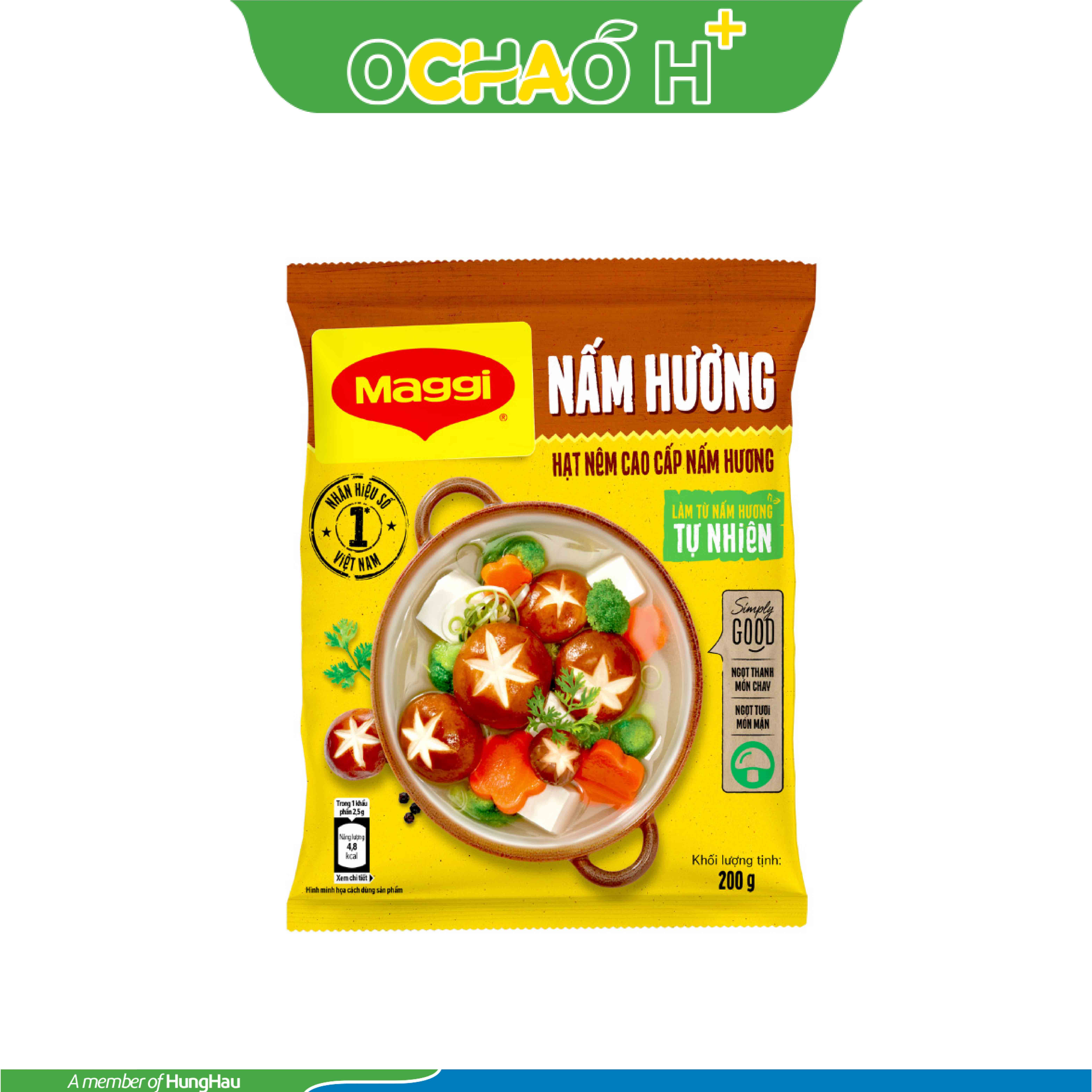 HẠT NÊM MAGGI NẤM HƯƠNG Gói 200g