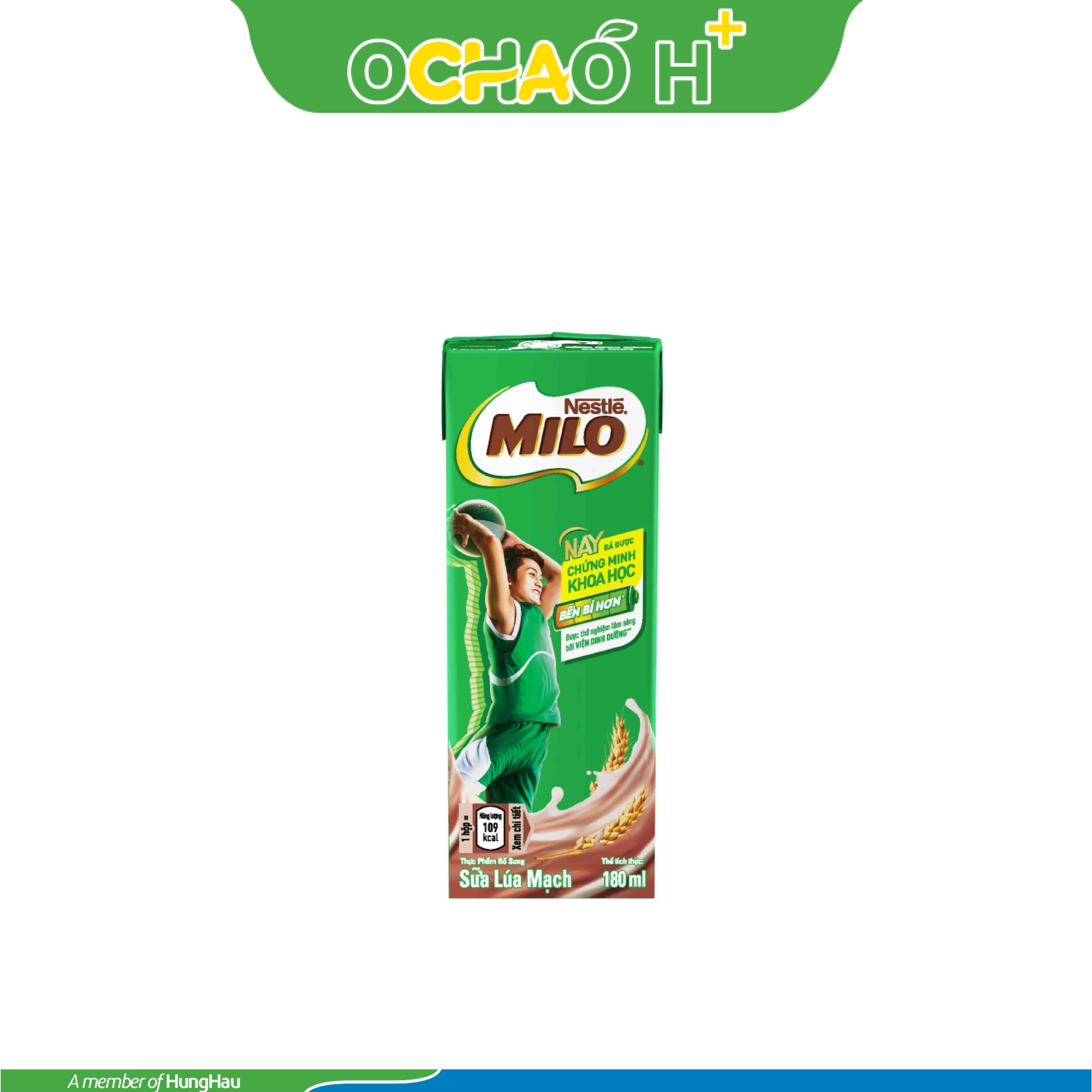 SỮA LÚA MẠCH NESTLE MILO Hộp 180 ML