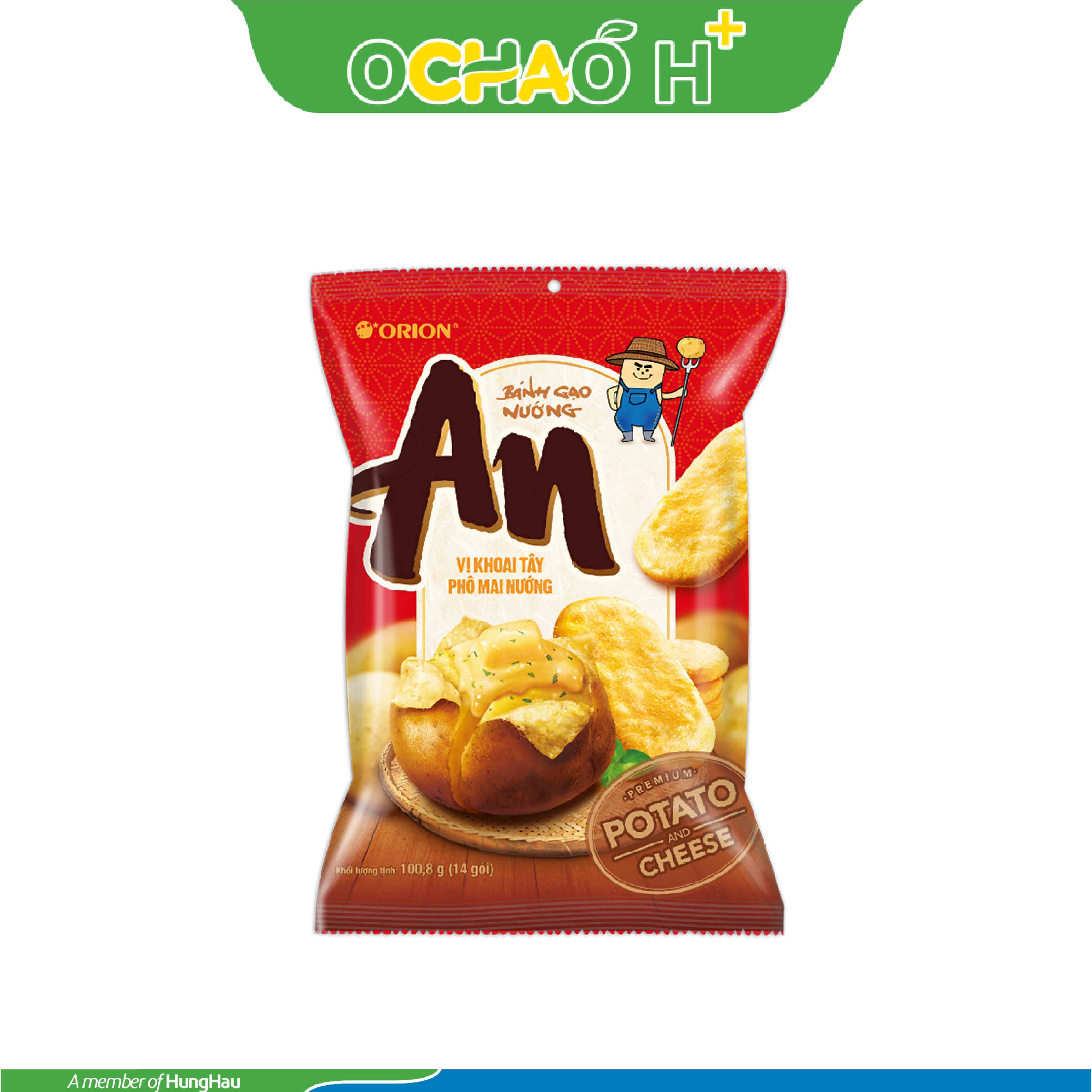Bánh gạo An vị khoai tây nướng phomai Gói 14P