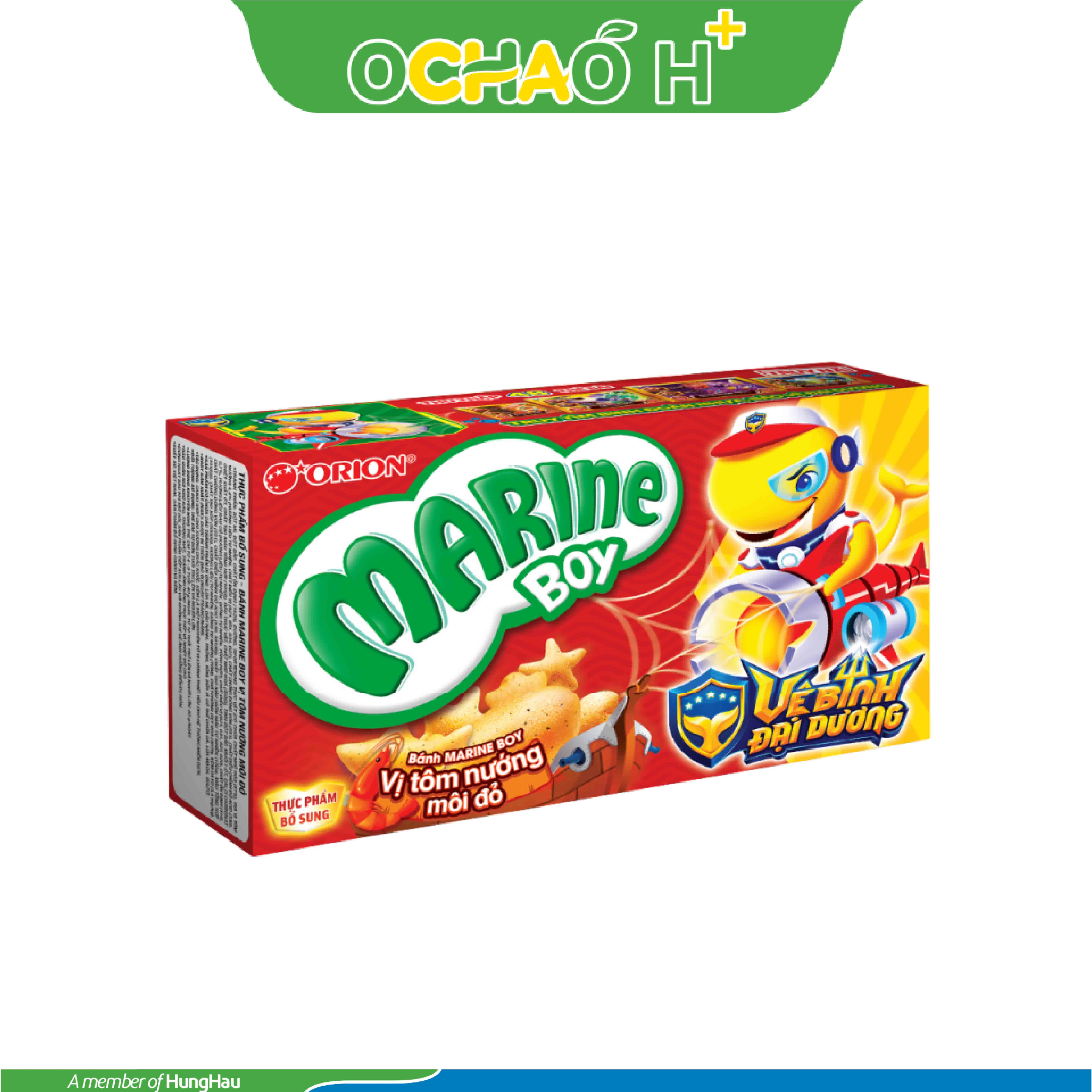 Bánh Marine Boy vị tôm nướng môi đỏ Gói 35g