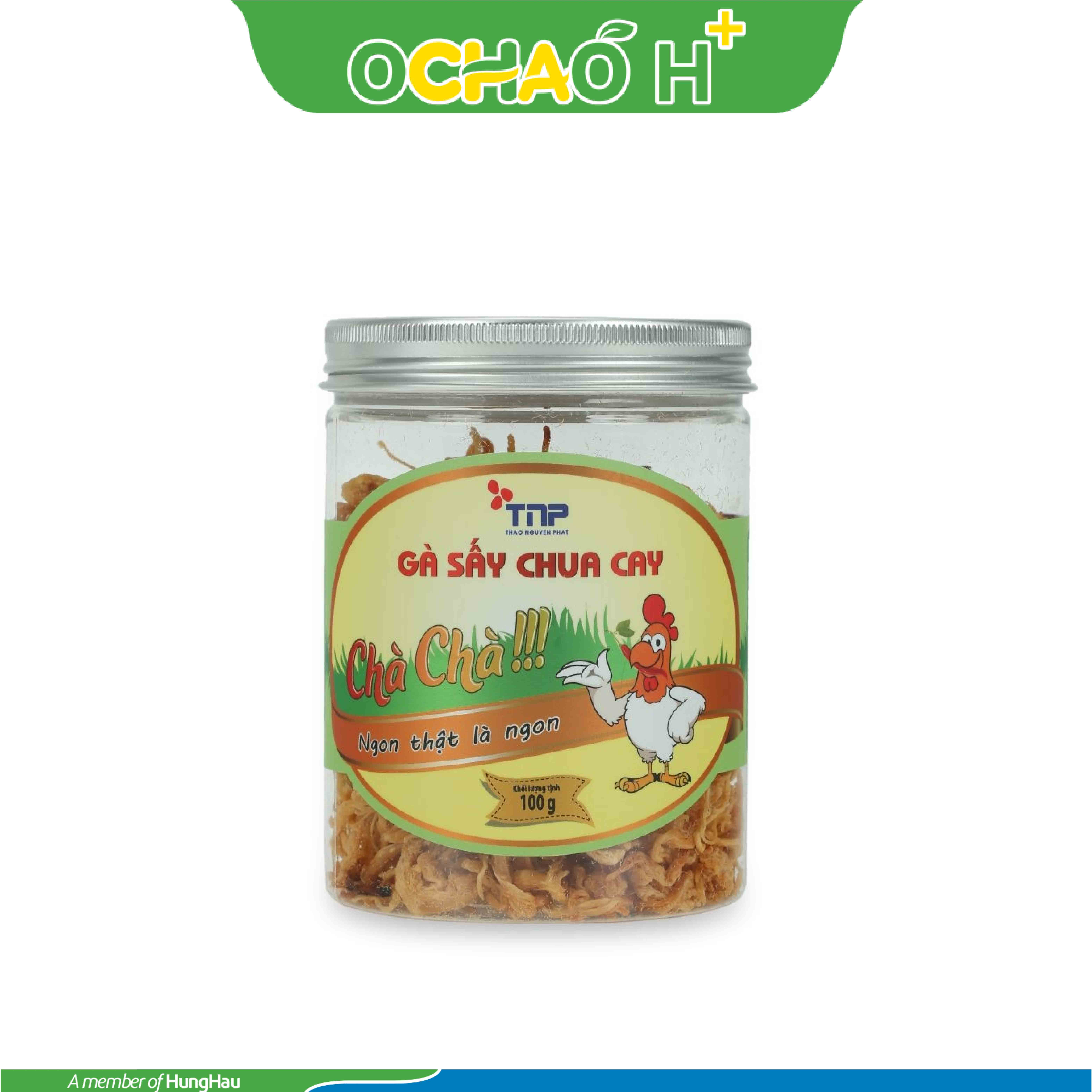 Gà sấy chua cay Thảo Nguyên Phát hũ 100g