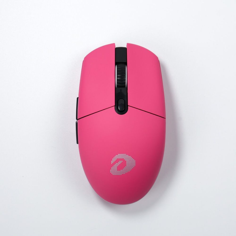 Chuột không dây gaming 3 mode Dare-u EM911T Magenta (Pin sạc, Led)