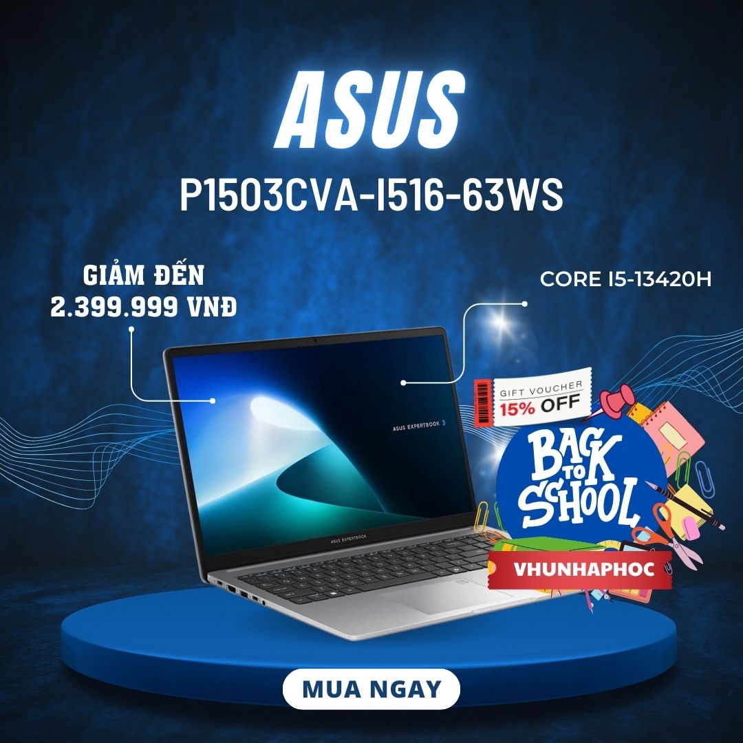 Laptop ASUS ExpertBook/ P1503CVA-i516-63WS / i5 13 gen