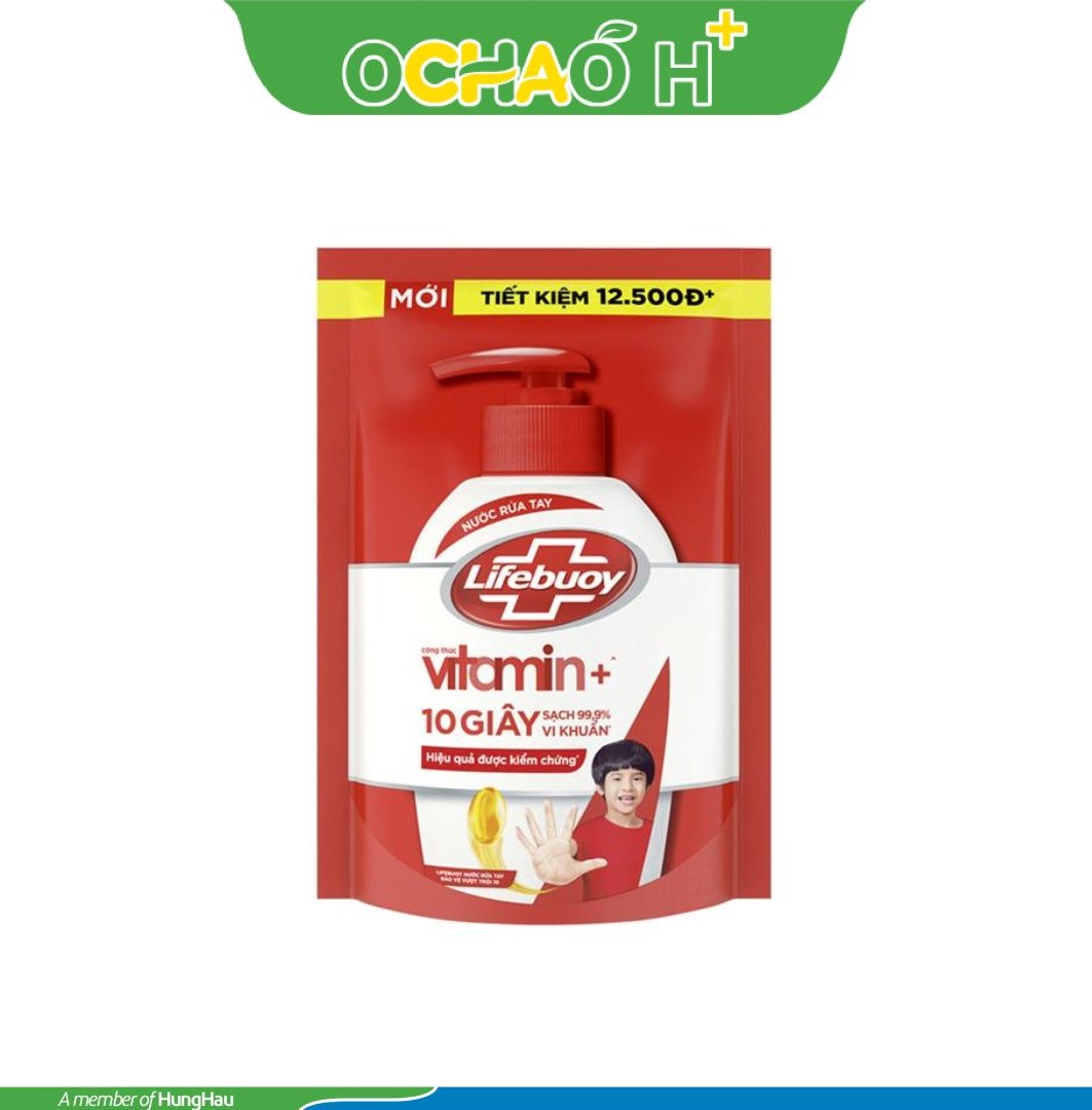 LIFEBUOY Nước Rửa Tay Vitamin Bảo Vệ Vượt Trội 10 400g/túi