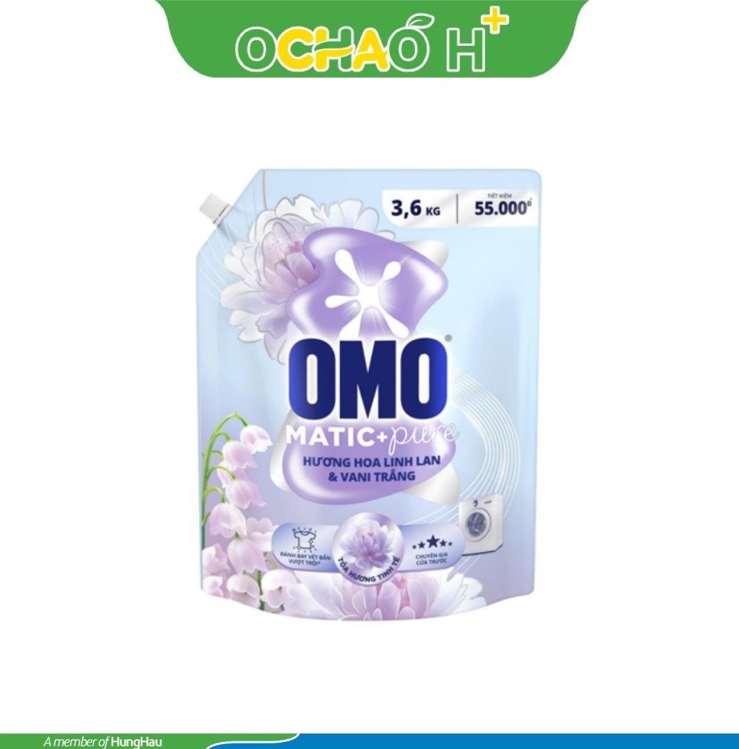 OMO NG C.Trước Hương Hoa Linh Lan & Vani 3.6kg/4 túi