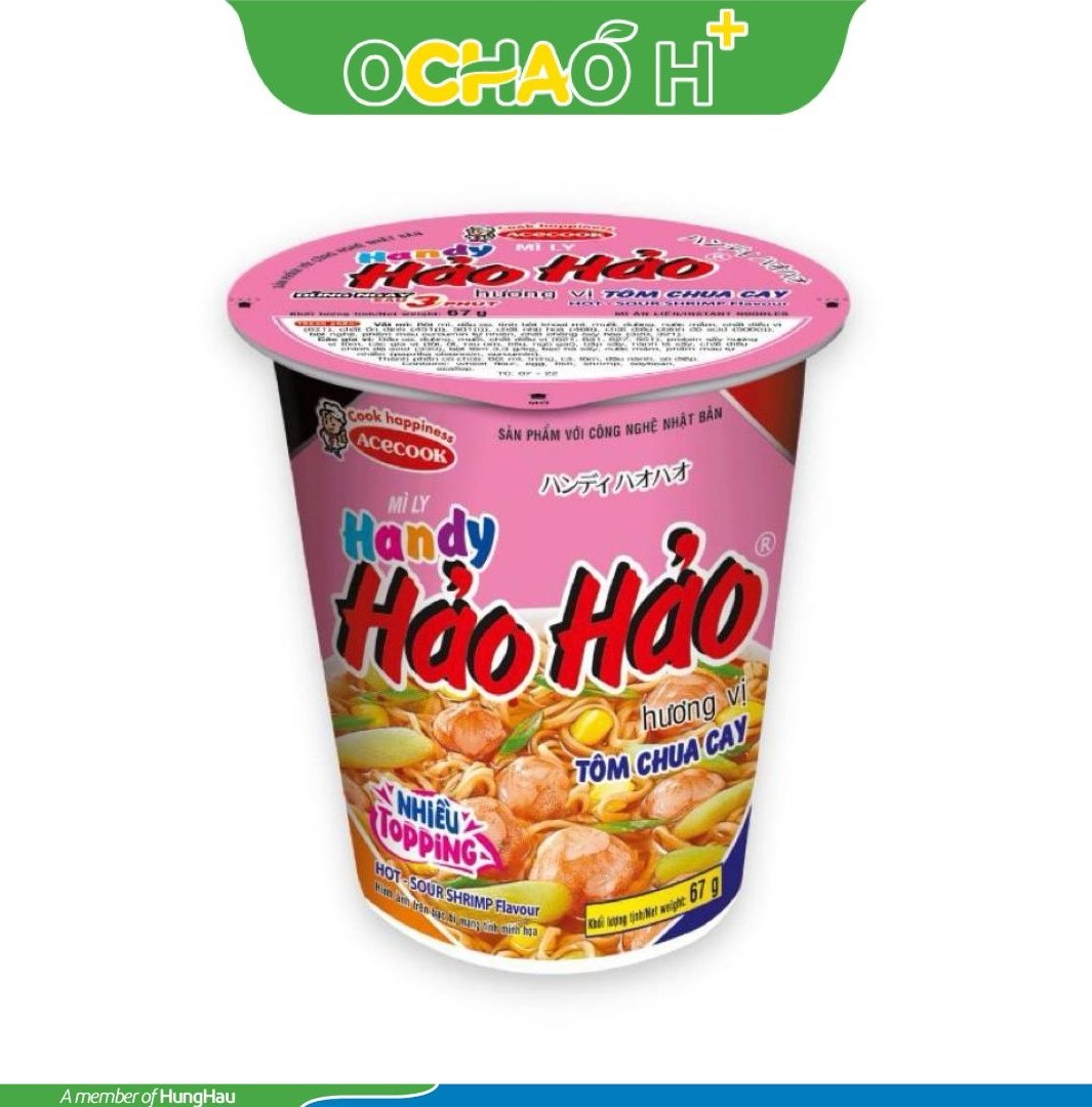 Mì Ly Handy Hảo Hảo Tôm Chua Cay 