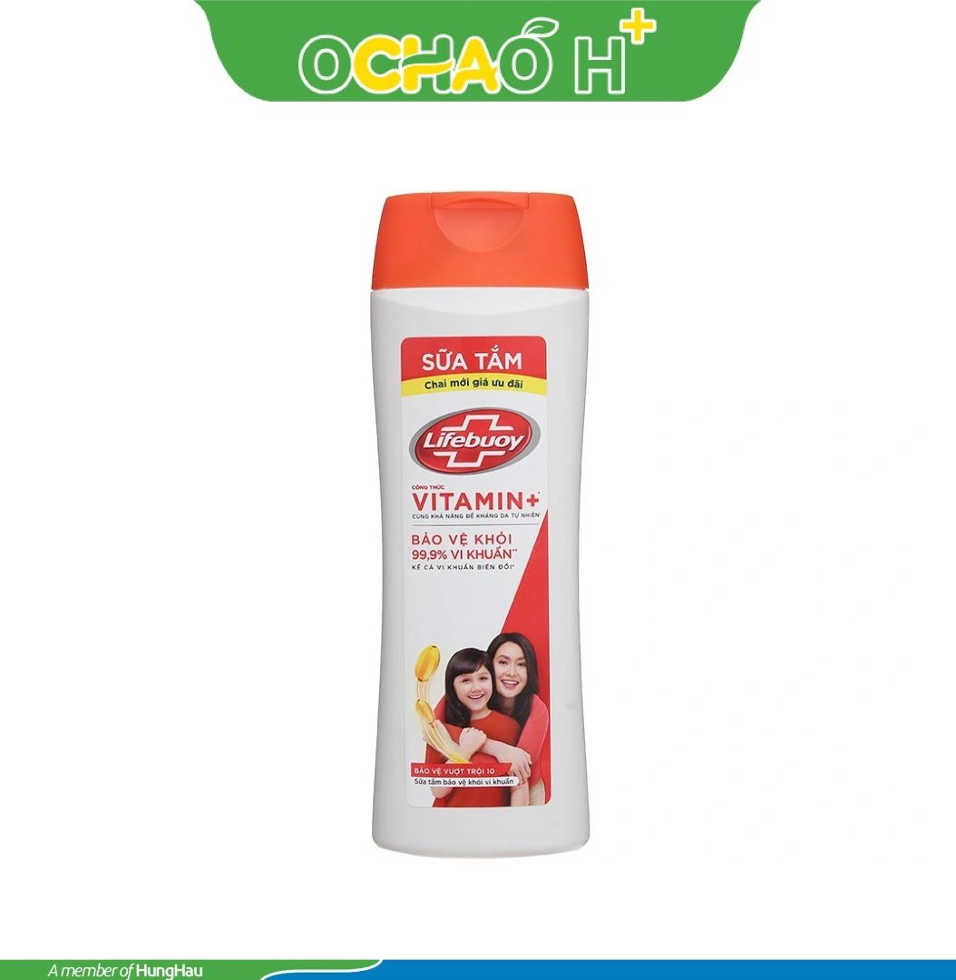 LIFEBUOY sữa tắm bảo vệ vượt trội Chai 350g