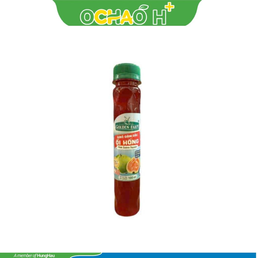 Sirô Đậm Đặc Ổi Hồng - Golden Farm Chai 100Ml