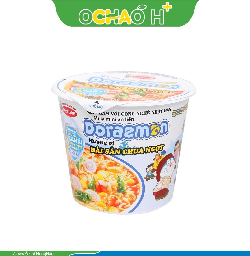 Mì ly mini Doraemon hải sản chua ngọt