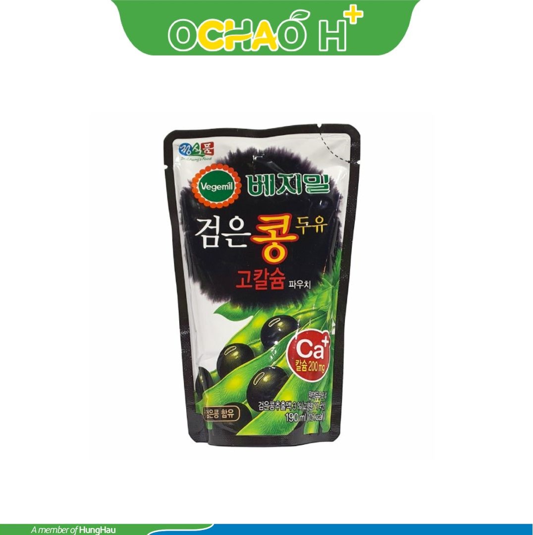 Sữa Đậu Nành Vegemil Đậu Đen Gói 190ml (MUA 3 TẶNG 1)