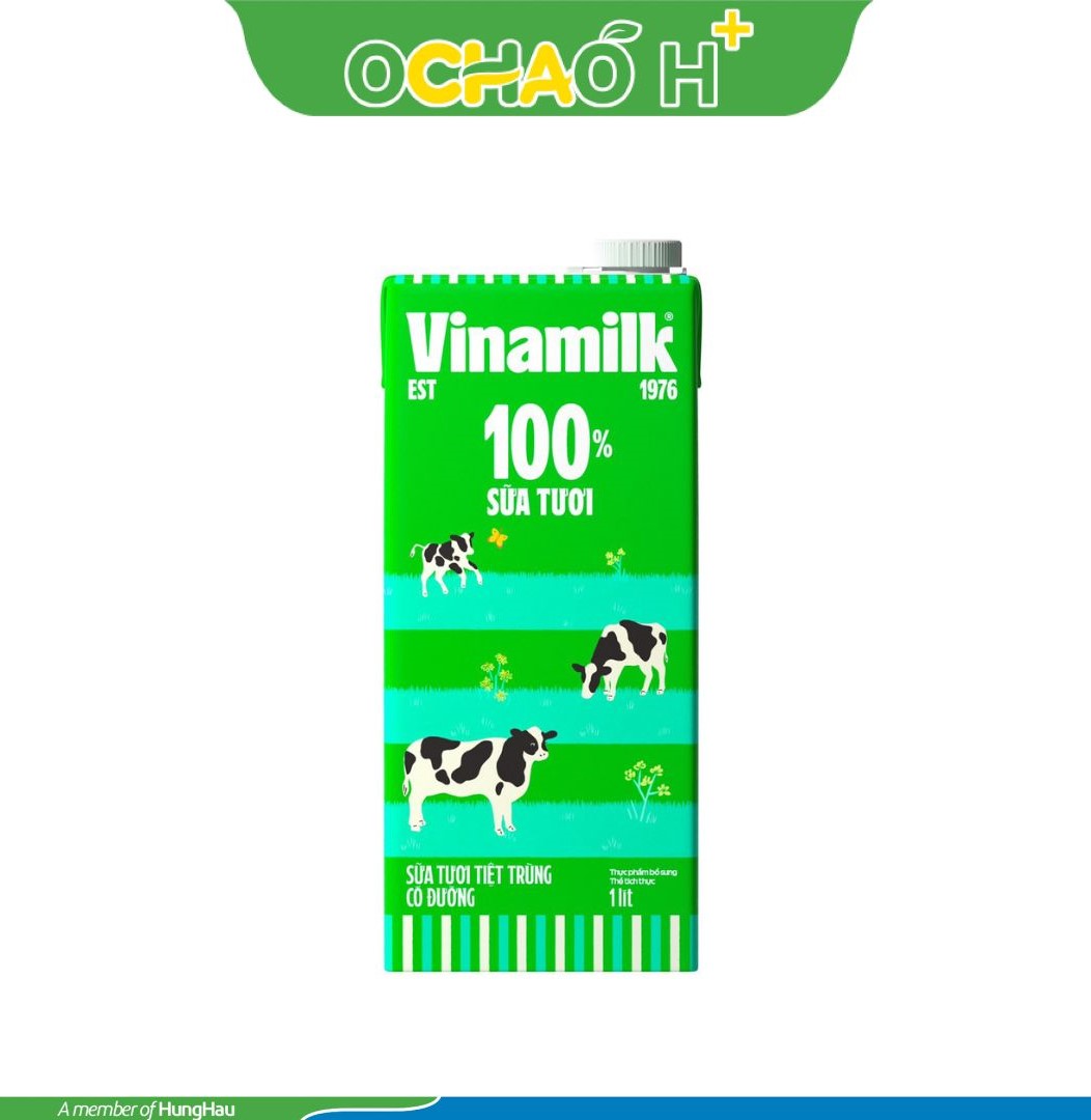 Sữa tươi tiệt trùng có đường Vinamilk 1L