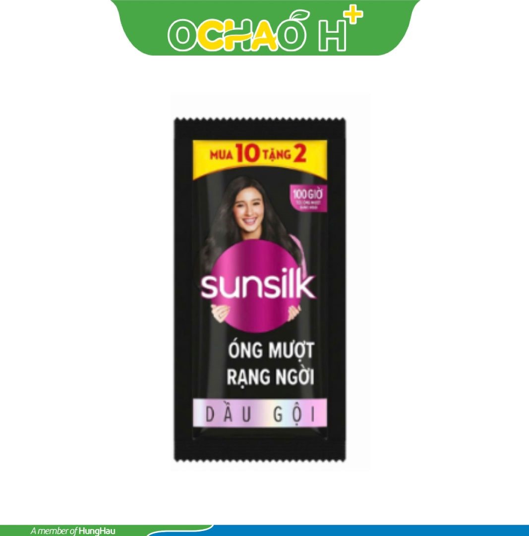 SUNSILK Dầu Gội Óng Mượt Rạng Ngời 6G (Dây 10 gói)
