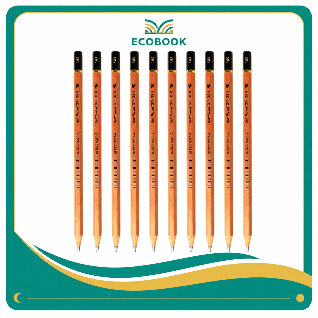 Combo 10 Cây Bút Chì Mỹ Thuật 5B GP-024 – Bút Vẽ Đậm Mịn, Dễ Tán, Dành Cho Sketch & Mỹ Thuật