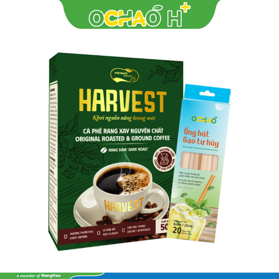 MUA 01 CÀ PHÊ RANG XAY NGUYÊN CHẤT 500G => TẶNG 01 OHG HỘP 20 ỐNG