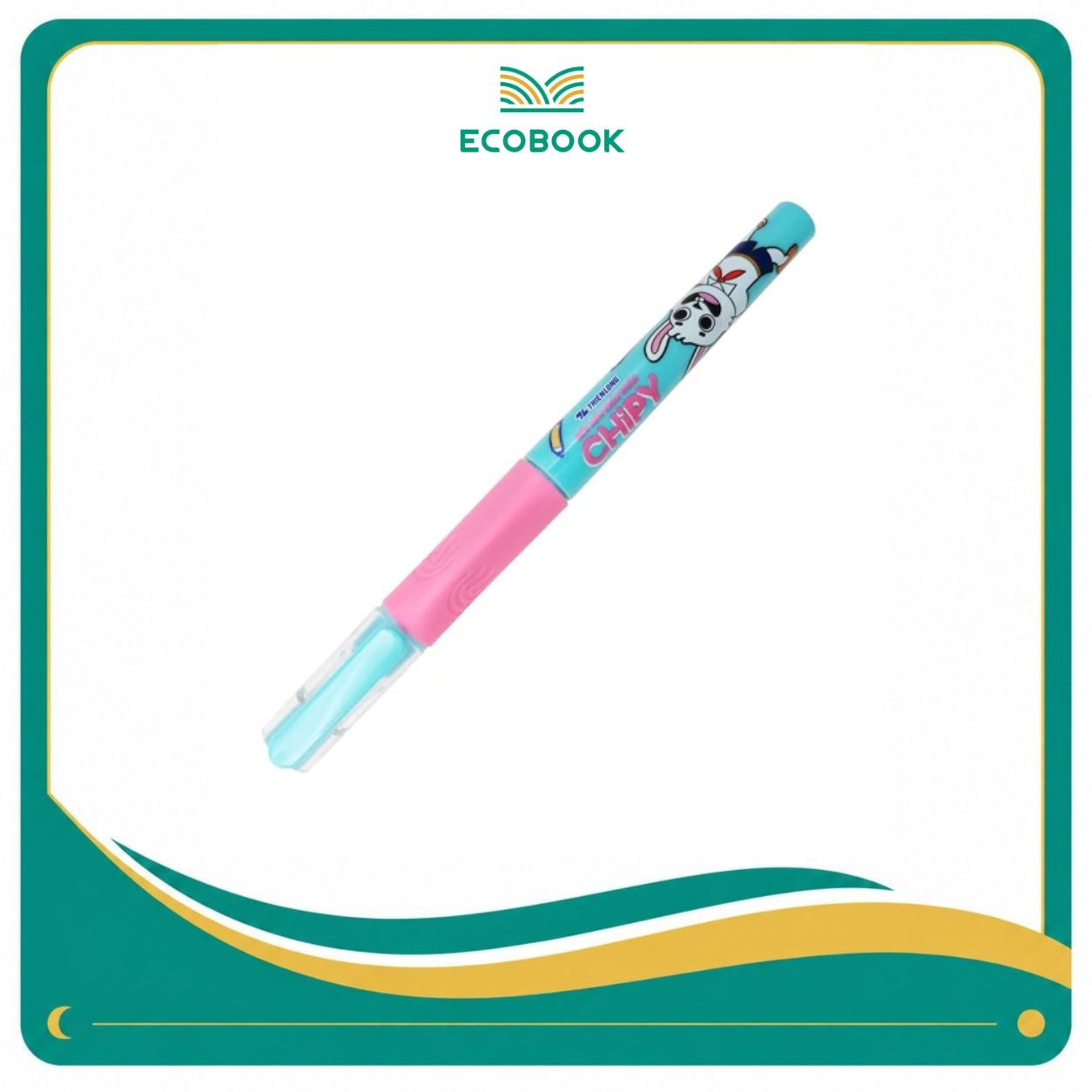 Bút Máy Chipy Thiên Long FTC-020 Thân Hồng Mực Tím 