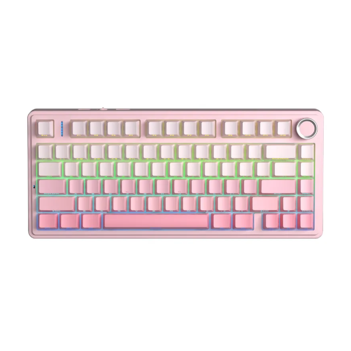 Bàn phím cơ không dây gaming 3 Mode AULA F75 - F7523 (Hồng gradient/ Dream Sakura switch)