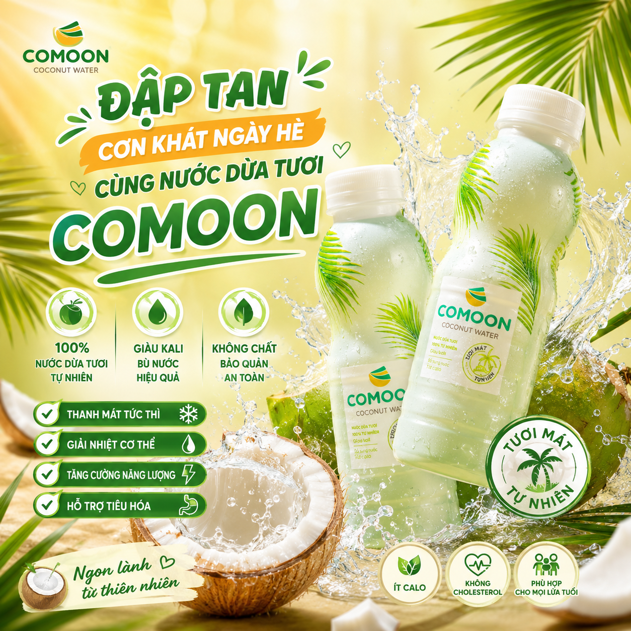[SUMMER REFRESH] ĐẬP TAN CƠN KHÁT NGÀY HÈ CÙNG NƯỚC DỪA TƯƠI COMOON