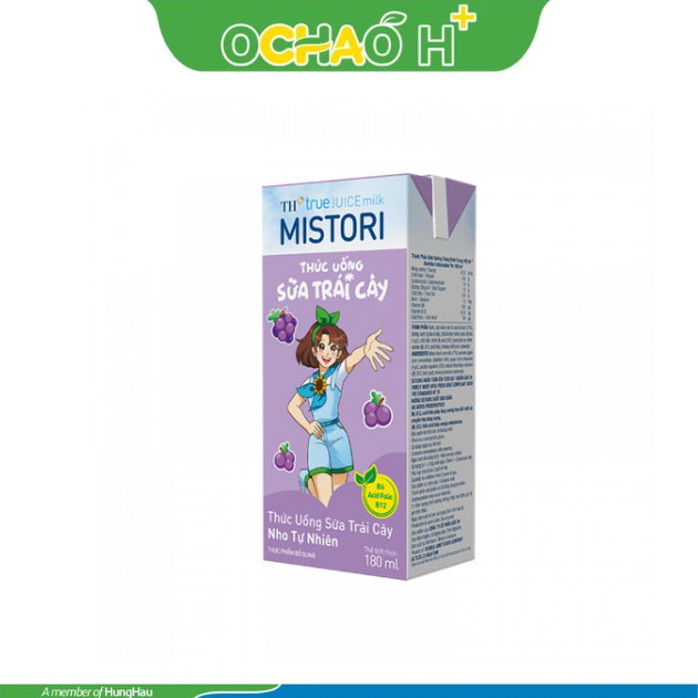 Sữa trái cây NHO MISTORI Hộp 180ML ( 1 Hộp)