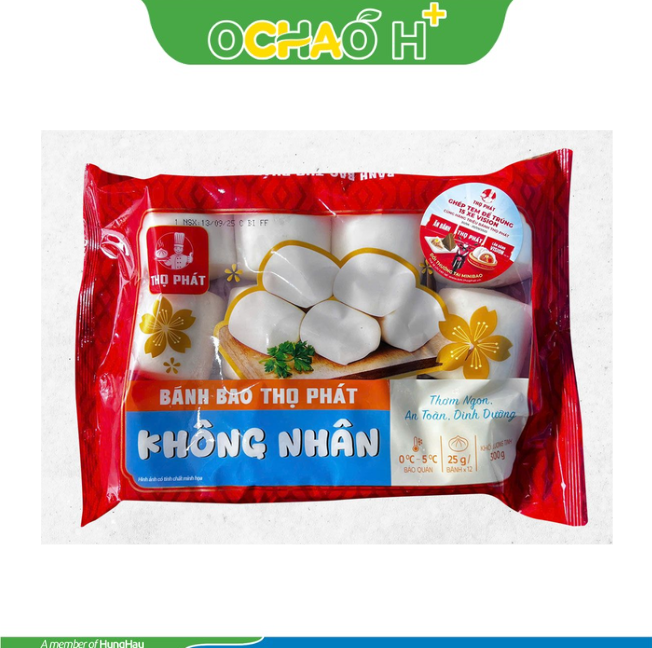 Bánh Bao TP không nhân vuông 300g (25gx12)