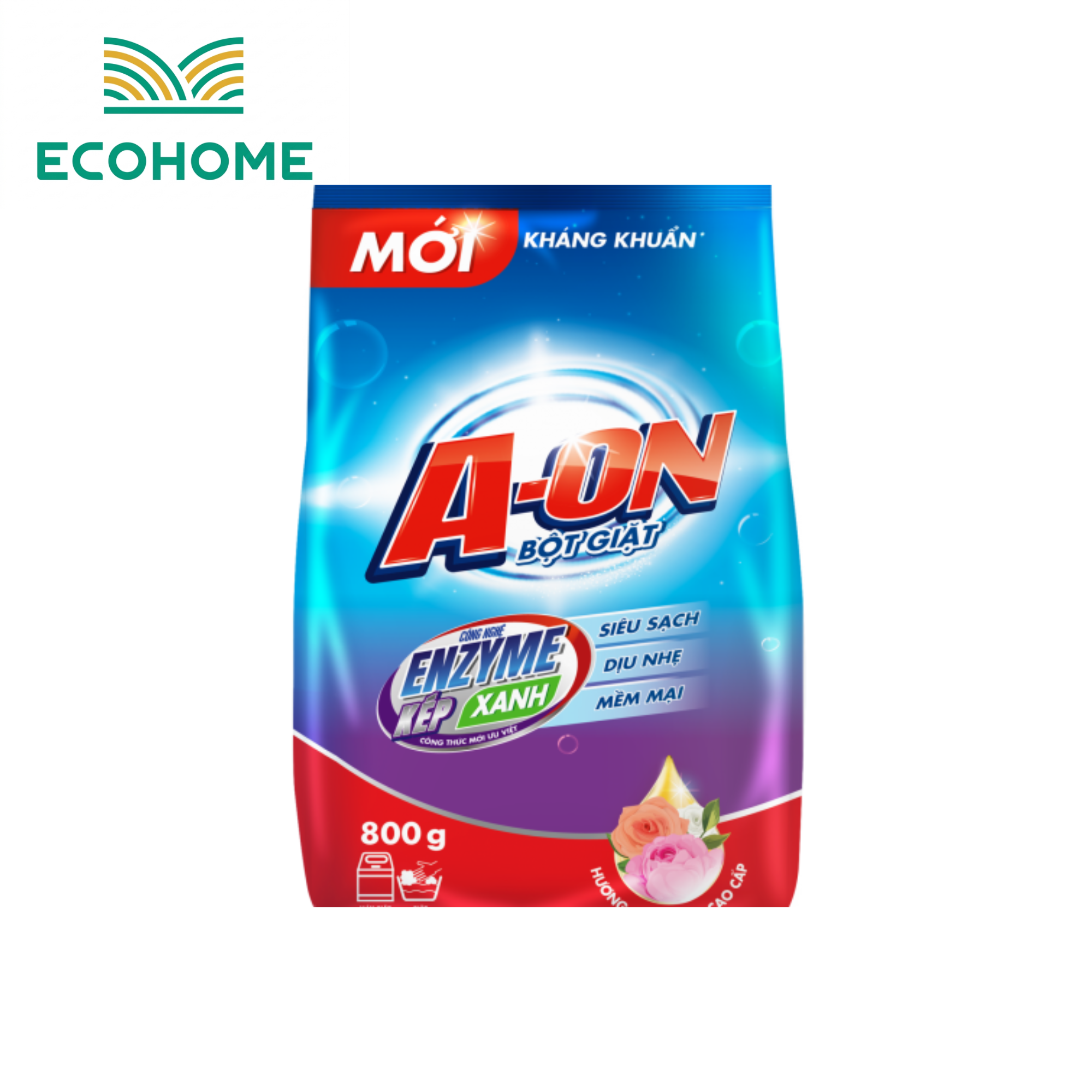 Bột Giặt A-ON Hương Nước Hoa Cao Cấp 800g